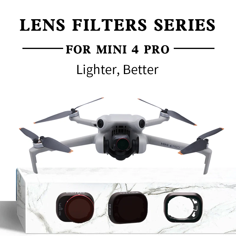 Lens Filter For DJI Mini 4 Pro ND16 UV CPL ND16 ND64 ND256 /NDPL Filter Drone Camera Protector Accessories