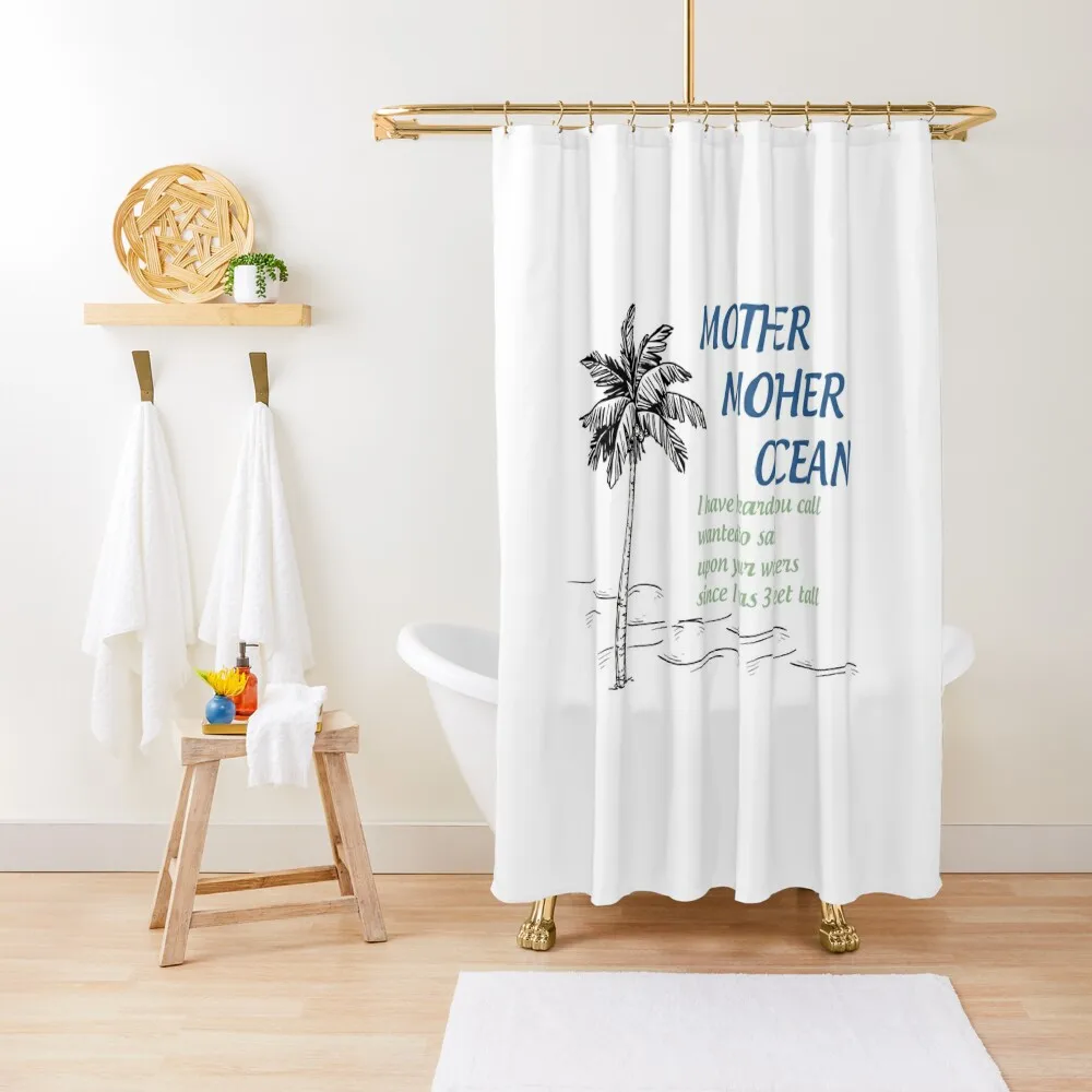 

Mother, Mother Ocean Shower Curtain Waterproof Shower And Anti-Mold Shower Set Luxury Bathroom Curtain