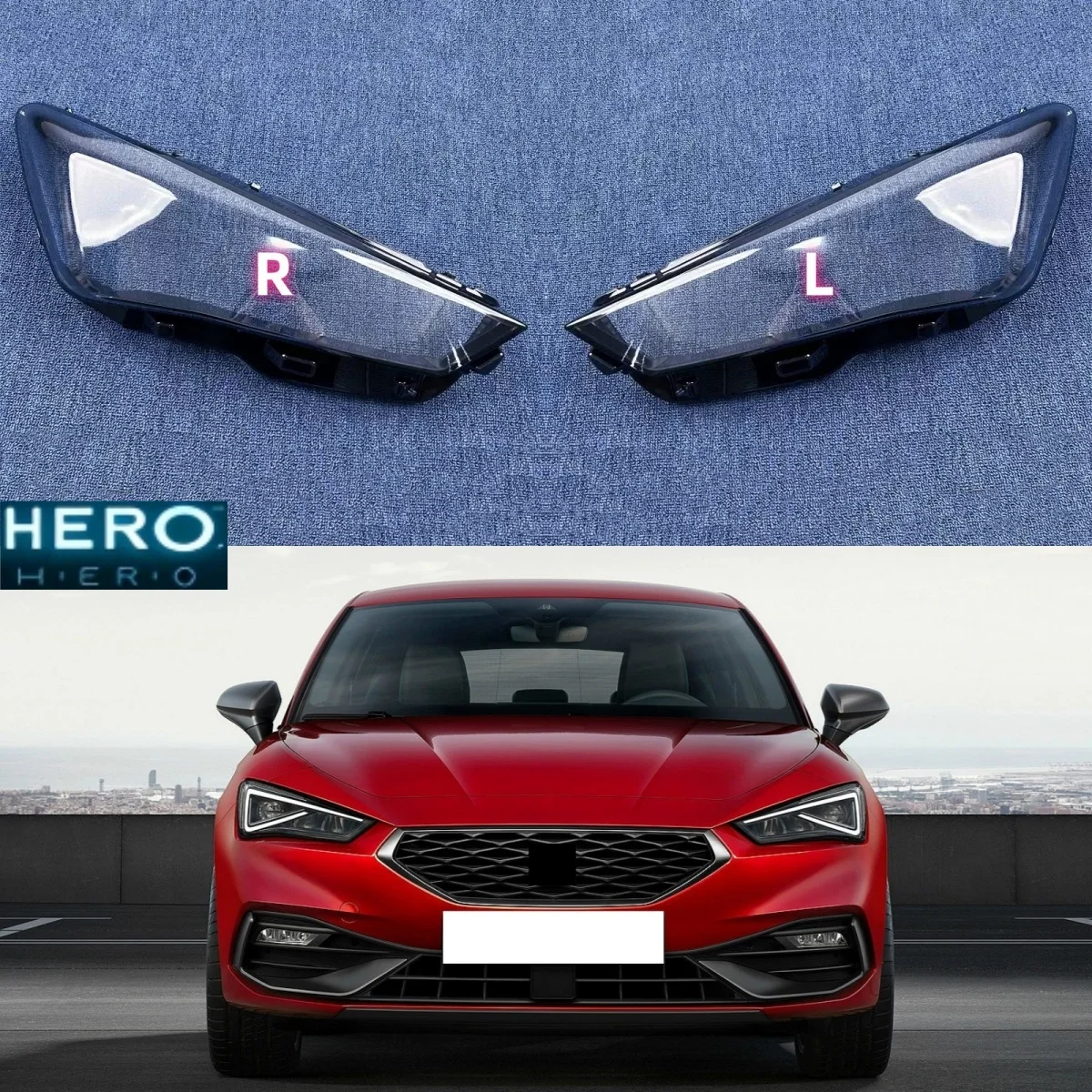 

For Seat Leon 2020 2021 2022 2023 Car Accessories Headlamp Shell Transparent Headlight Cover Lampshade Lens