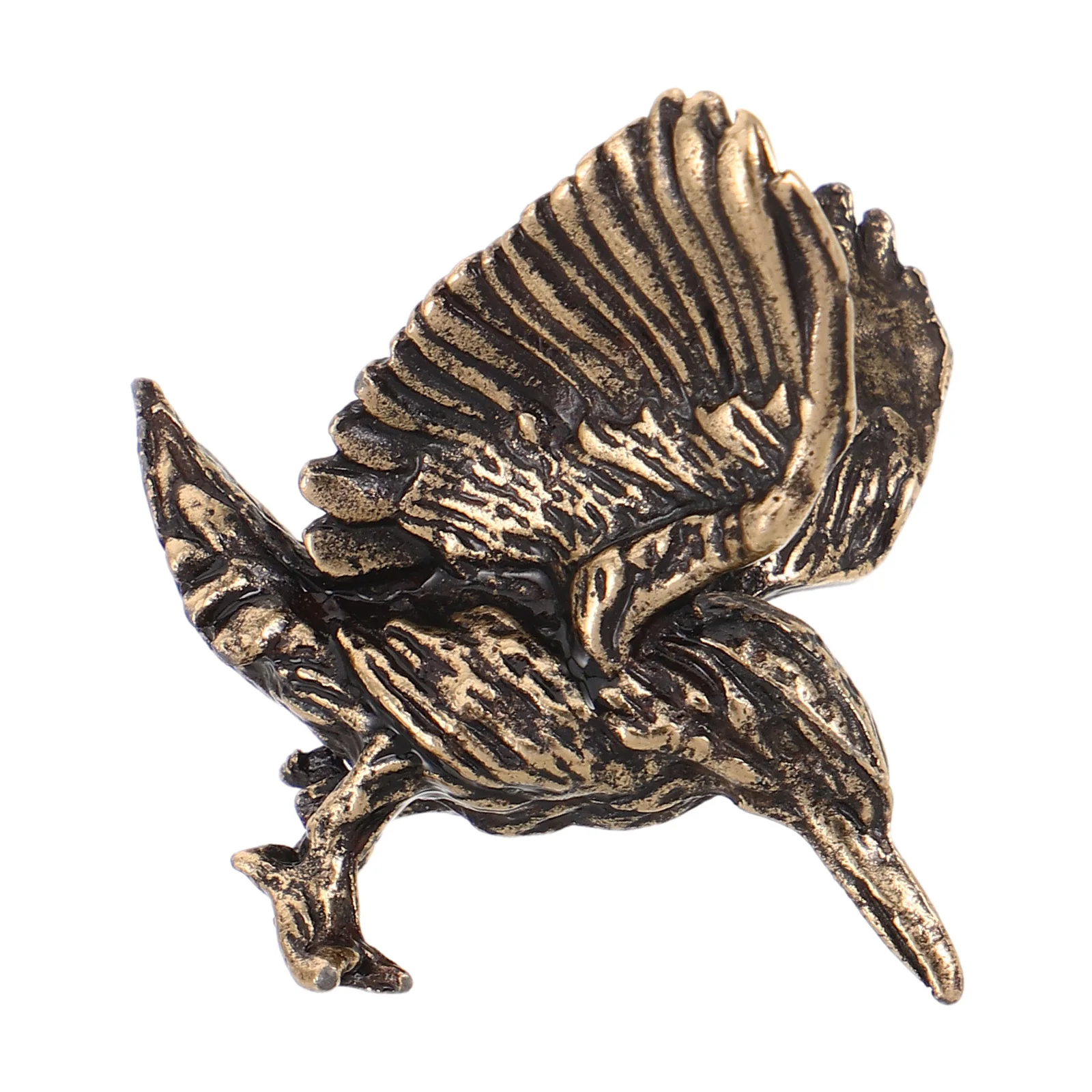 

Solid Brass Vintage Hummingbird Bird Sculpture Retro Desktop Bird Statue for Home Office Shelf Decoration Brass Figurines Decor