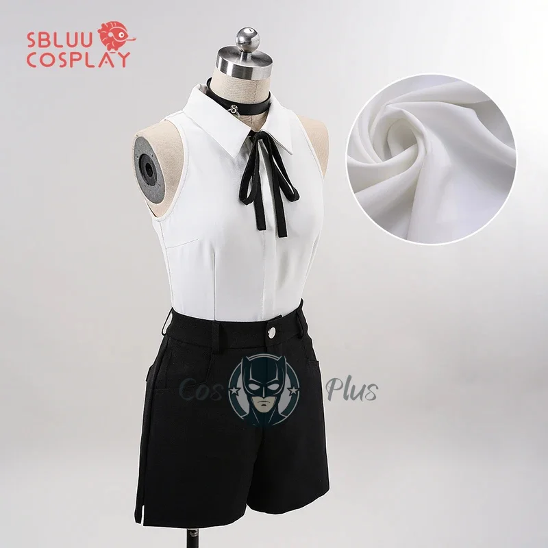 

SBluuCosplay Reze Косплей Костюм R Качество Rezee Рубашка Галстук Короткие Носки Колье Наряд Хэллоуин Вечеринка Рождественский Подарок