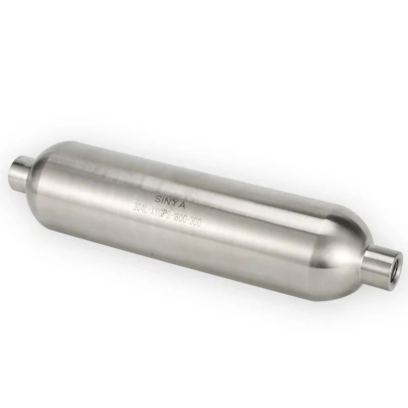 1/2 Female Npt 100 Bar 1000cc 316L Ss 304L  Stainless Steel  Psi alloy 400 Single End Double Ended Miniature Sample Cylinders