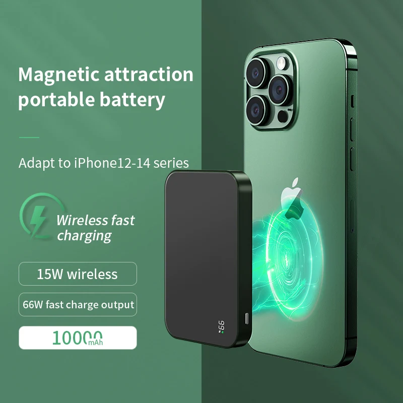 Magnetic Power Bank Fast Charging For Samsung Huawei iphone 15 14 13 12 External Battery Pack Portable Charger Auxiliary Battery