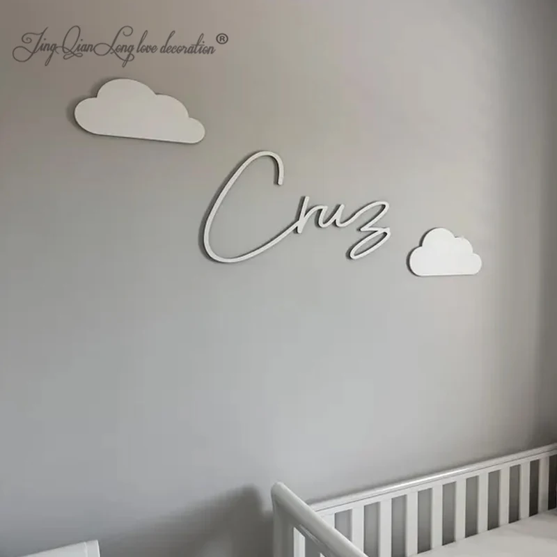 Custom Wooden Name Sign - Wall Art - Personalized Baby Name Sign For Nursery - Home Decor - Kids Bedroom Name Sign - Various Siz