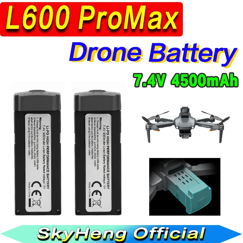 

Original LYZRC L600 Pro Max Battery 7.4V 4500mAh 30min Battery Life L600 ProMax Dron Quadcopter Battery Drone Accessories