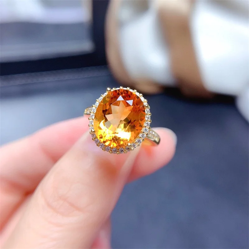 

Popular Crystal Oval Ring For Lady Party Accessories New Arrival Rose Gold Shiny Stone Egg-shaped Ring Women Jewelry Adjustavle