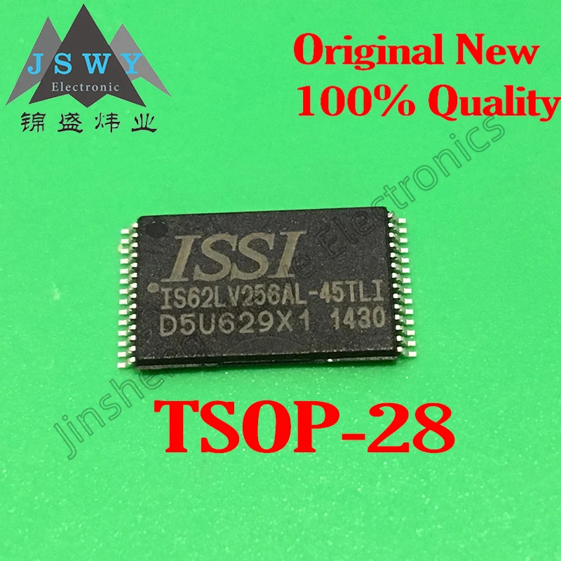 

3PCS IS62LV256AL-45TLI IS62LV256 100% brand new imported TSOP28 SRAM asynchronous memory IC chip free shipping electronics