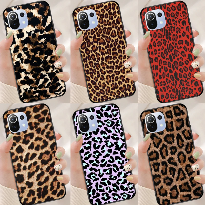 African Leopard Print Case For Xiaomi Mi 10T 11T Pro 9 10 11 Lite Ultra POCO M3 M4 F3 X3 Pro Phone Cover Fundas