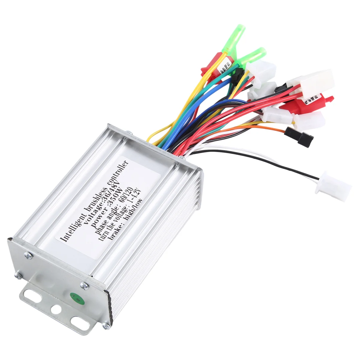 36V/48V 350W E-Bike Brushless Controller for Electric Bicycle E-Scooter Dual Mode Sensor/Sensorless