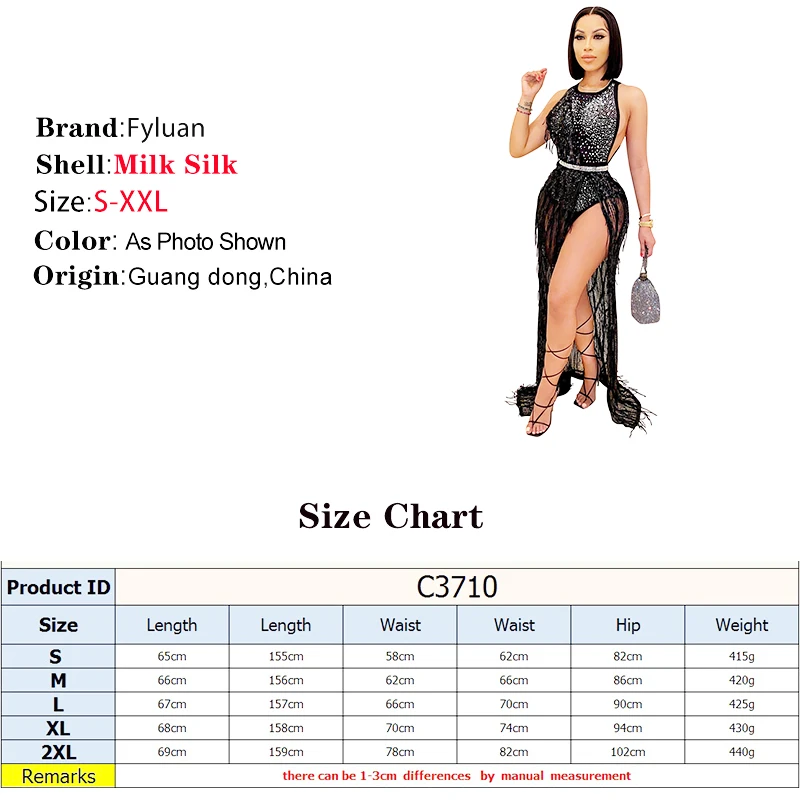 Nuovo Solido Paillettes Donne Abito a Vita Alta Set Tute Senza Maniche Abiti + Una Spalla Nappe Abito Lungo Estate Club Abbigliamento
