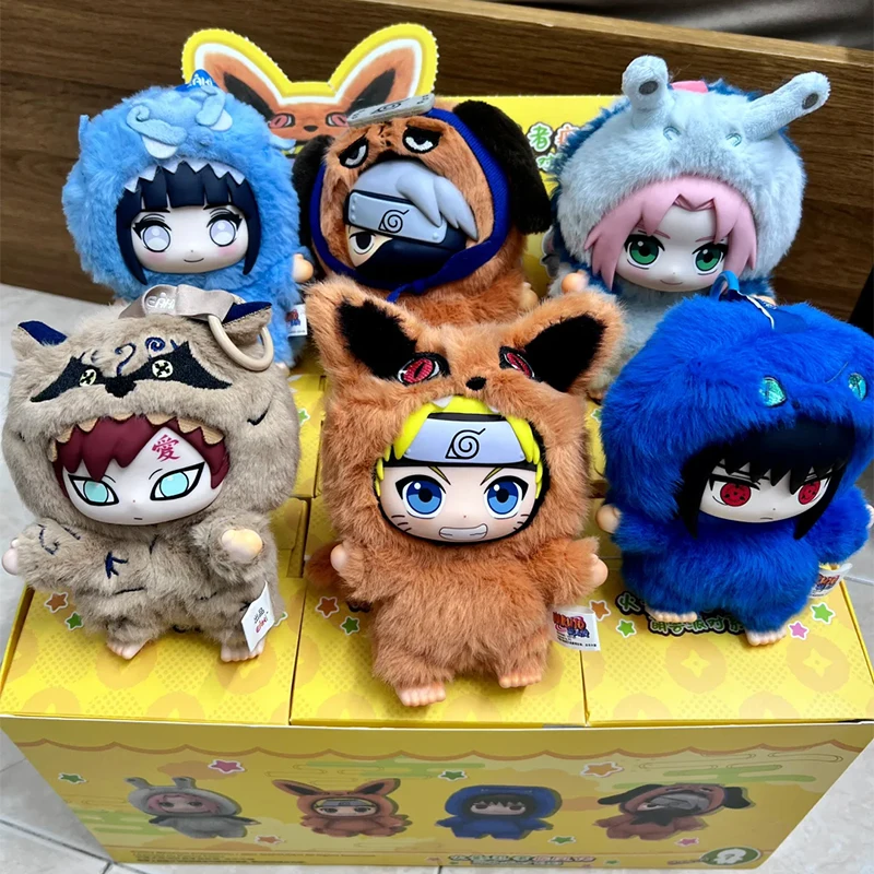 

New Original Naruto Blind box Shippuden Party Series Uchiha Sasuke Sakura Stuffed Doll Ornament Toy Collection Christmas Gift