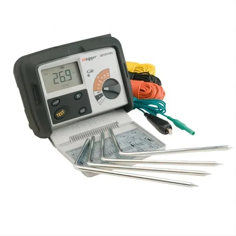 2025DET4TD2 DET4TDR2 Four Pole Soil Resistivity Testing Kit Digital ground resistance tester