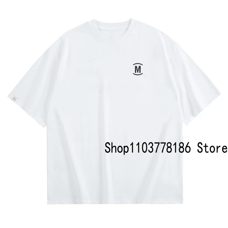 New Madness T-shirt 24SS Summer Loose Casual Breathable Cotton Round Neck Top Tee Letter Print MDNS Short Sleeve Men Women