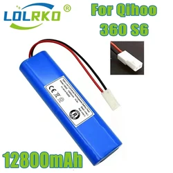 Adatto per Robot aspirapolvere Qihoo 360 S6. 14.8V. Pacco batteria di ricambio da 12800mAh o meglio.