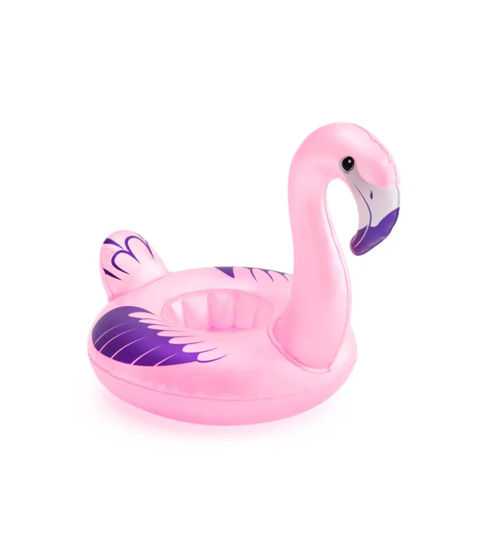 Tradineur inflatable flamingo/Turkey coasters, PVC, ideal for swimming pool or spa. Assortment model.