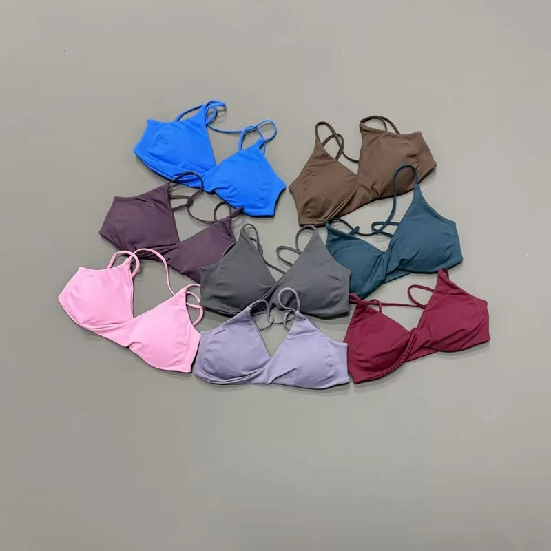 

Sports Bra Women Twist Front Backless High Support Breathable Soft Gym Training Workout Running Fitness Daily Exercise