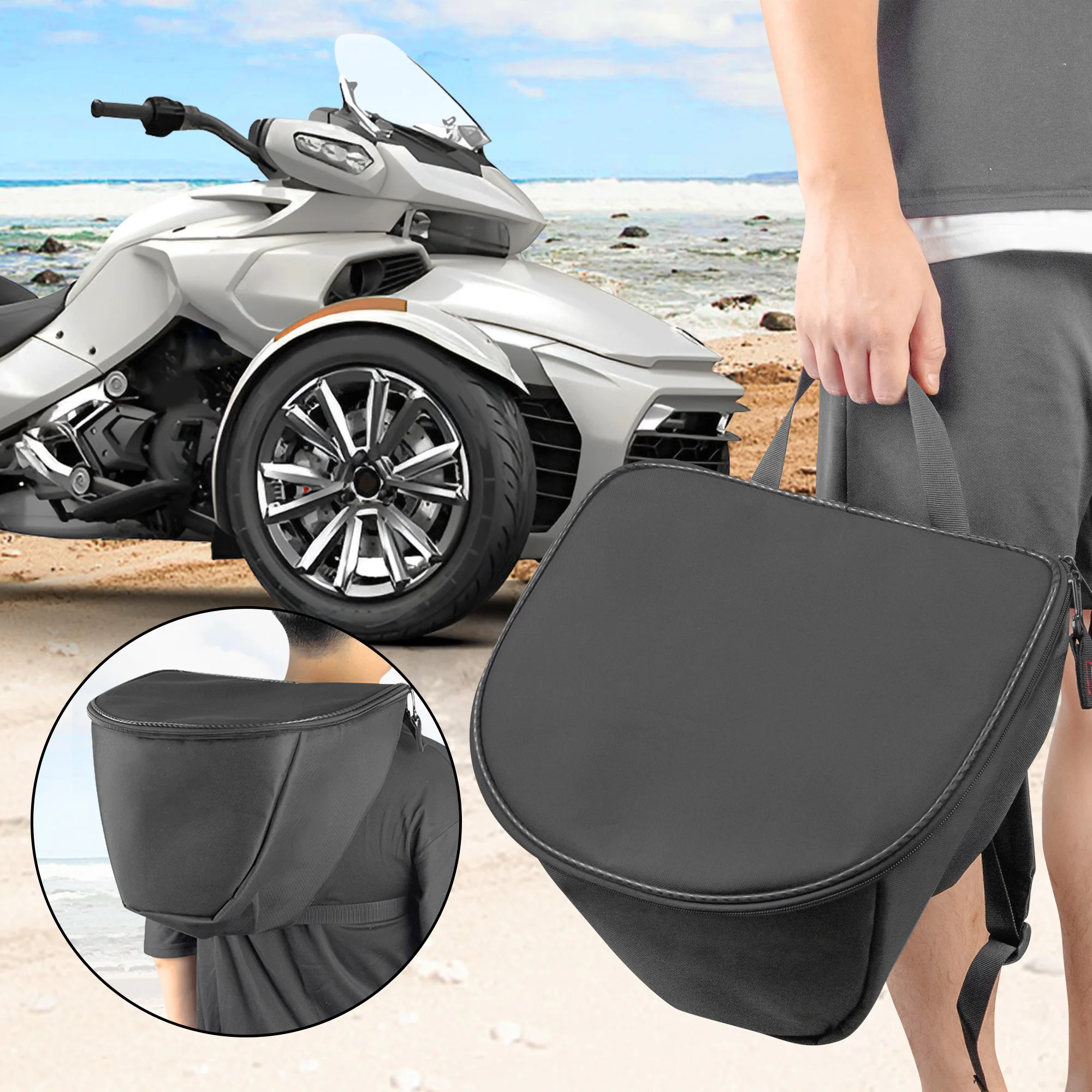 Removable Multifunctional Thermal Backpack Waterproof Refrigerator Bag Large Capacity Thickened Cooler Bag for Can Am Spyder F3