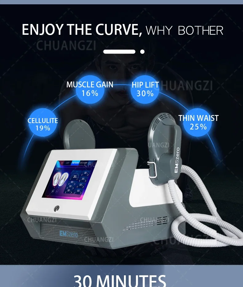 EMSzeo 15 Tesla 6500W Muscle Stimulate Fat Removal EMS Body Slimmin Sculpt Machineg Butt Build Weight Lose for Salon EMSzero