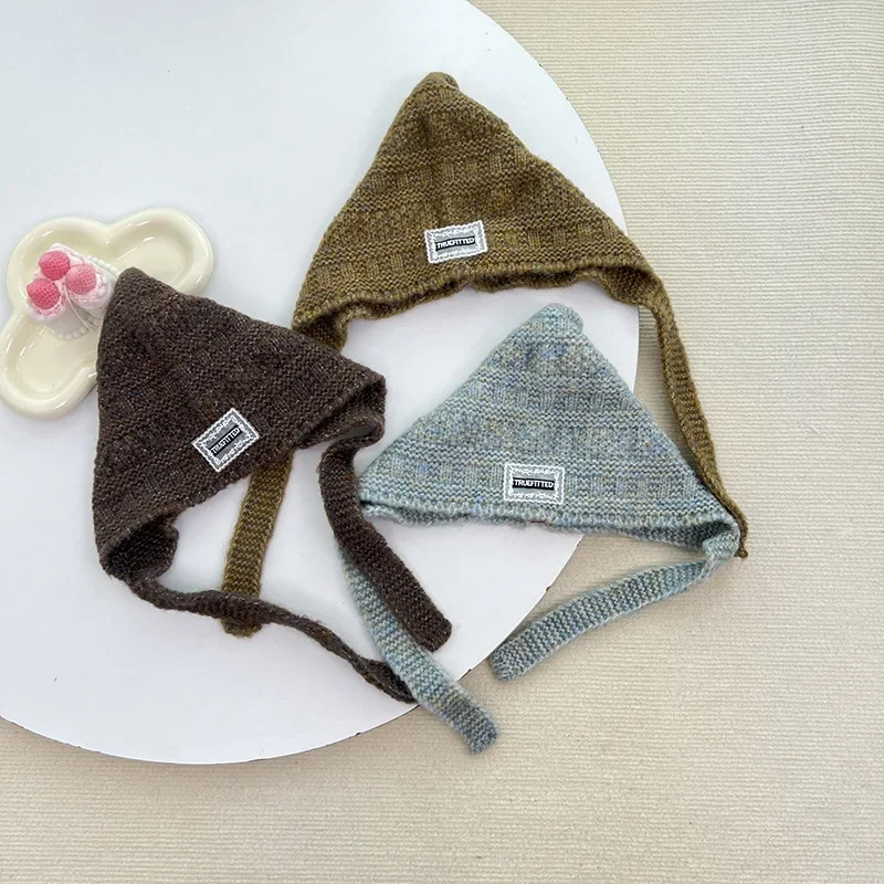 

Knitted Baby Hat Newborn Thick Warm Girl Boy Beanie Winter Ear Warm Cap Kids Boy Girls Hats Bonnet for Newborn Sweet Caps