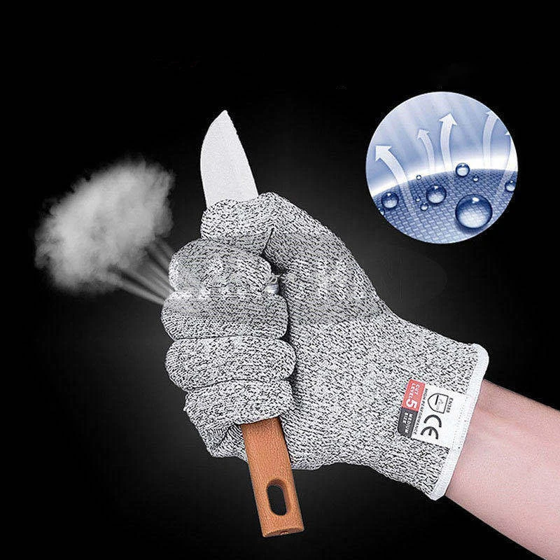 Cut Proof Stab Resistant Wire Metal Glove Butcher Cuts Gloves Kitchen Gardening Hand Protective Gloves Level 5 Protect A Pair