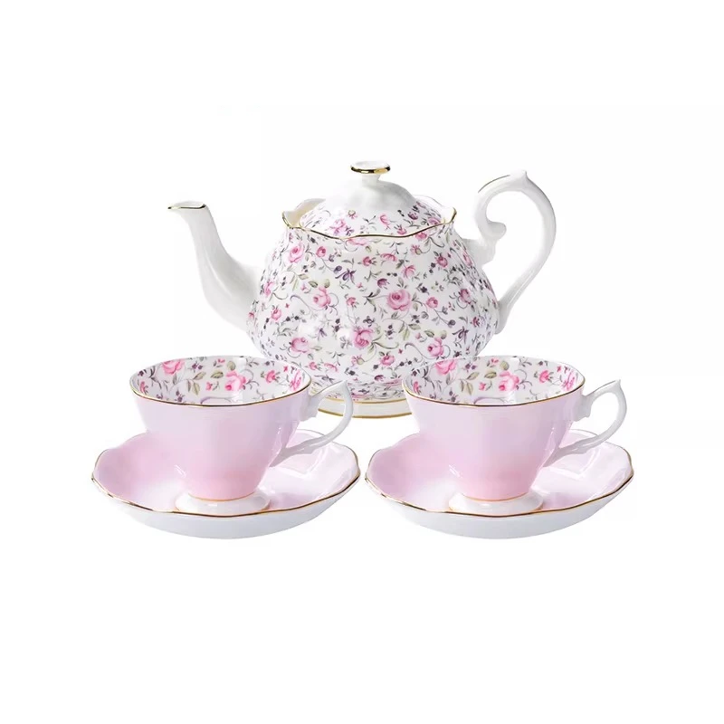 

Bone China Teapot Teacup Coffee Cup Set Gift Box