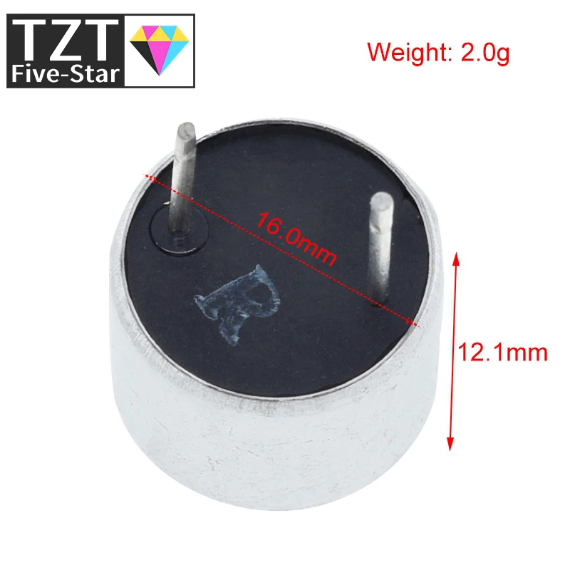 TZT 1 Pair TCT40-16R/T 40KHZ Ultrasonic Transducer Sensor 16mm Ultrasonic Probe