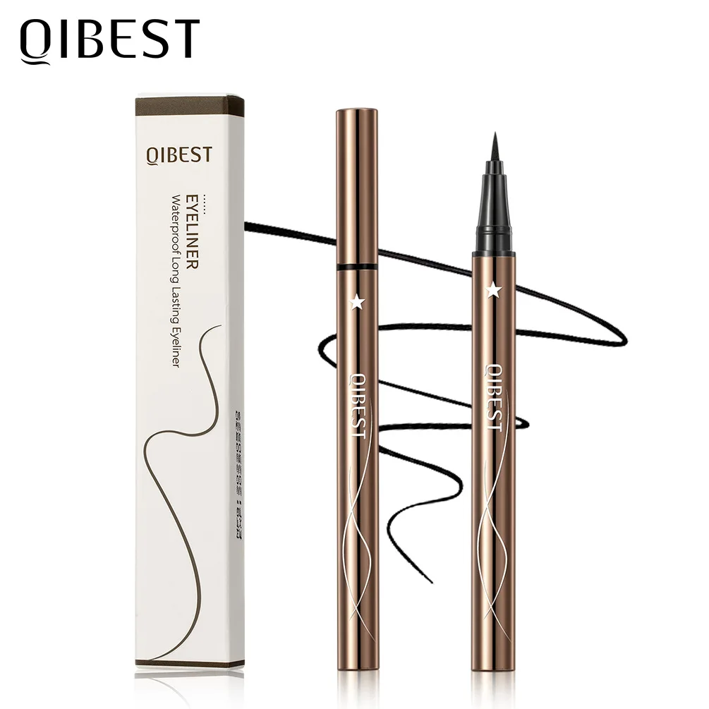 Qibest 2 Gekleurde Eyeliner Parel Metallic Potlood Glitter Eyeliner Kit & Lipliner Professionele Oogmake-Up Liners En Schaduwpotlood