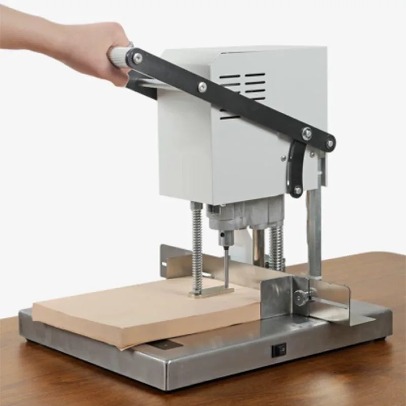 Single-head Electric Punching Machine 5CM Thick Drilling Machine  Used for Punching Holes in File Folders for Binding Purposes