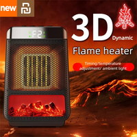 Youpin 3D Dynamic Flame Electric Heater Small Space Heater For Bedroom Living Room Rapid Heating Energy Efficient Quiet Home Use