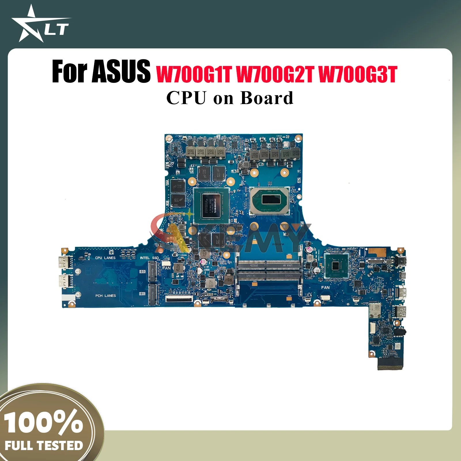 

W700G3T Laptop Motherboard For ASUS ProArt W700G W700G3T W700G1T W700G2T Notebook Mainboard With CPU tests OK fast shipping stk