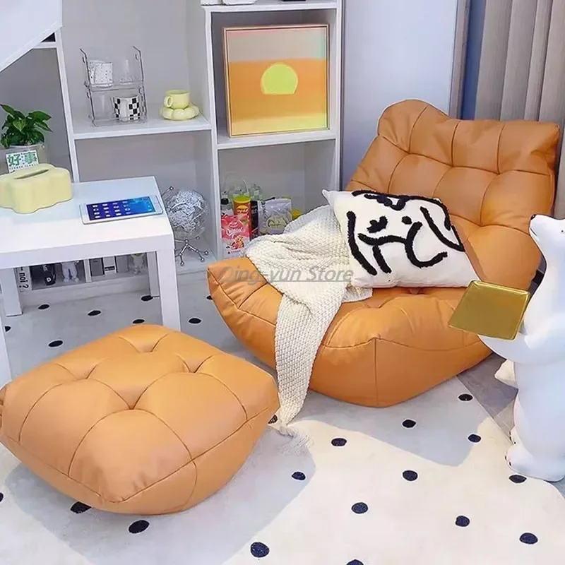 Foldable Dormitorio Bean Bag Sofa Comfortable Minimalista Zipper Lounge Bean Bag Sofas Single Recliner Divani Nordic Furniture