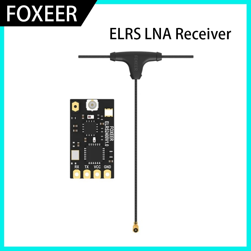 Приемник Future Flight Foxeer 2,4G 5V ELRS LNA ESP8285 + SX1280, процессор RGB светодиодный индикатор для FPV Freestyle Long Range Drone Diy