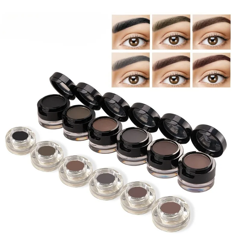 2 Layer Brow Gel 6 Colors Waterproof and Smudge Proof Long Lasting Natural Finish for All Day Wear and Easy Application Cosmetic