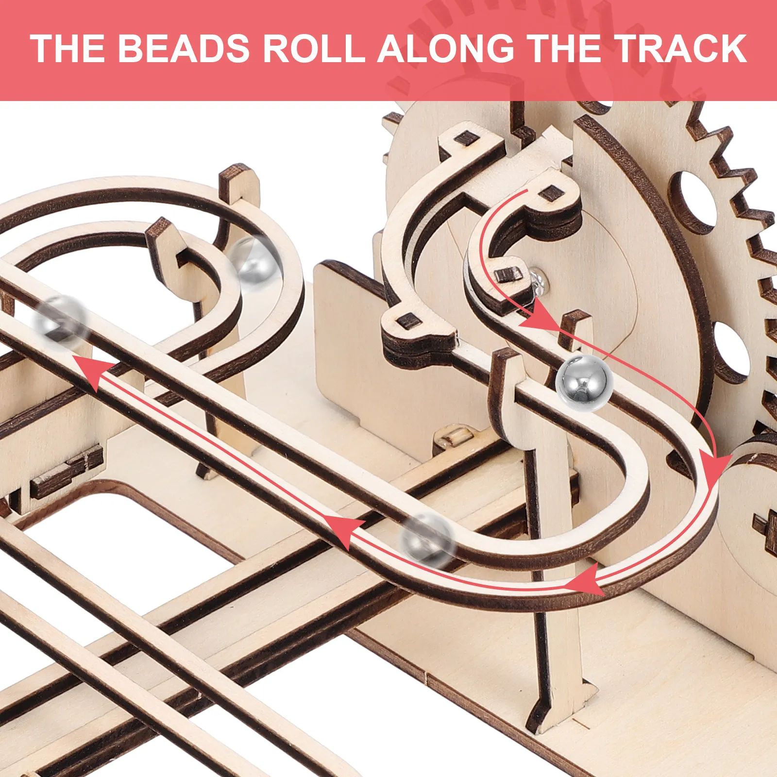 

Набор 3D деревянных головоломок: развивающая механическая головоломка-трек с ручным приводом для тренировки моторики