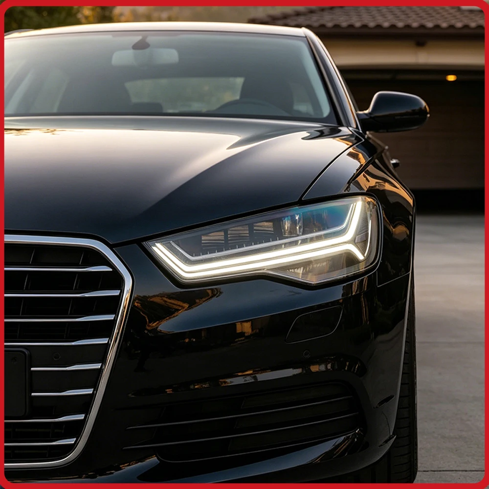 

For Audi A6 C7 2012-2018 Headlights Assembly Upgrade LED Accessories,Matrix LED Headlights,Streamer Turn Light，Plug and Play