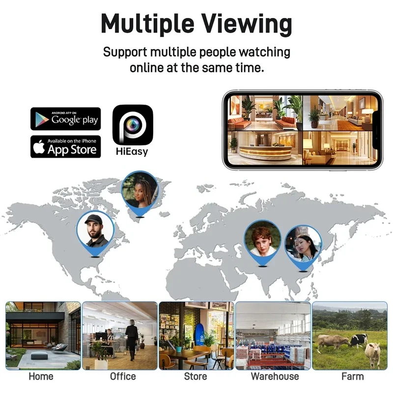 

Камера безопасности Wi-Fi 10K, 20 МП, 4 объектива, 4 экрана, 16-кратный цифровой зум, 360 ° Водонепроницаемая уличная камера видеонаблюдения для домашнего наблюдения CCTV