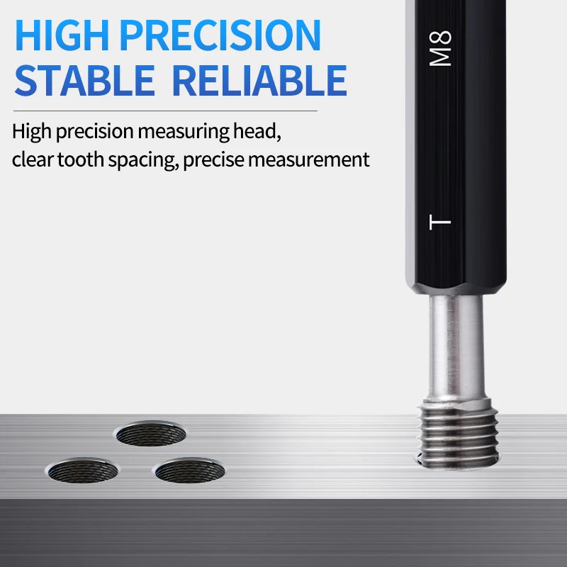 UT TAP Thread Plug Gauge High Quality Measure 1PCS 6G M52-M59 Steel Metric FineX5.0/4.0/3.0/2.0/1.5/1.25/1.0/0.75/0.5
