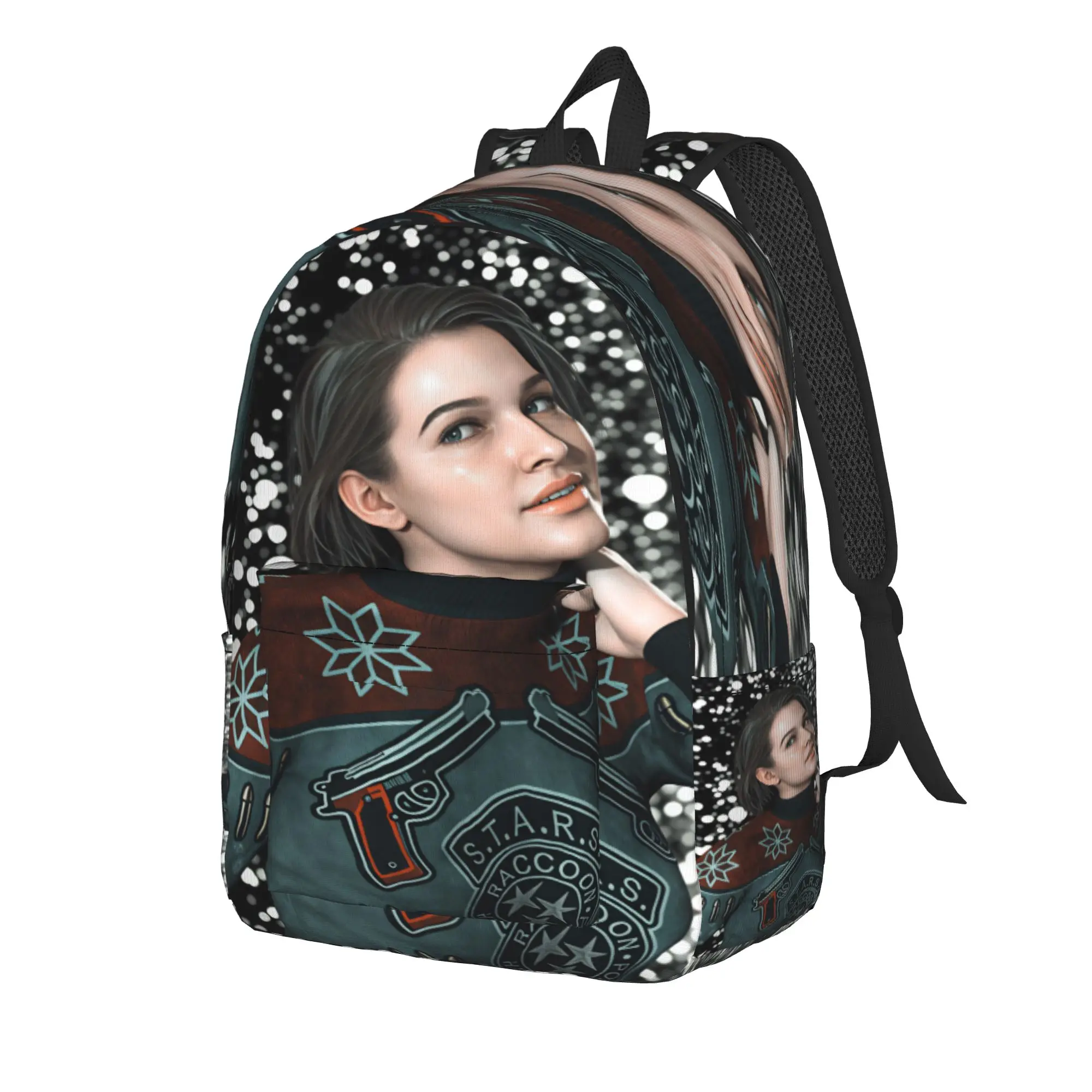 Jill Valentine Resident Evil  Backpack  College Backpacks Student Custom Print School Bags Fun Rucksack