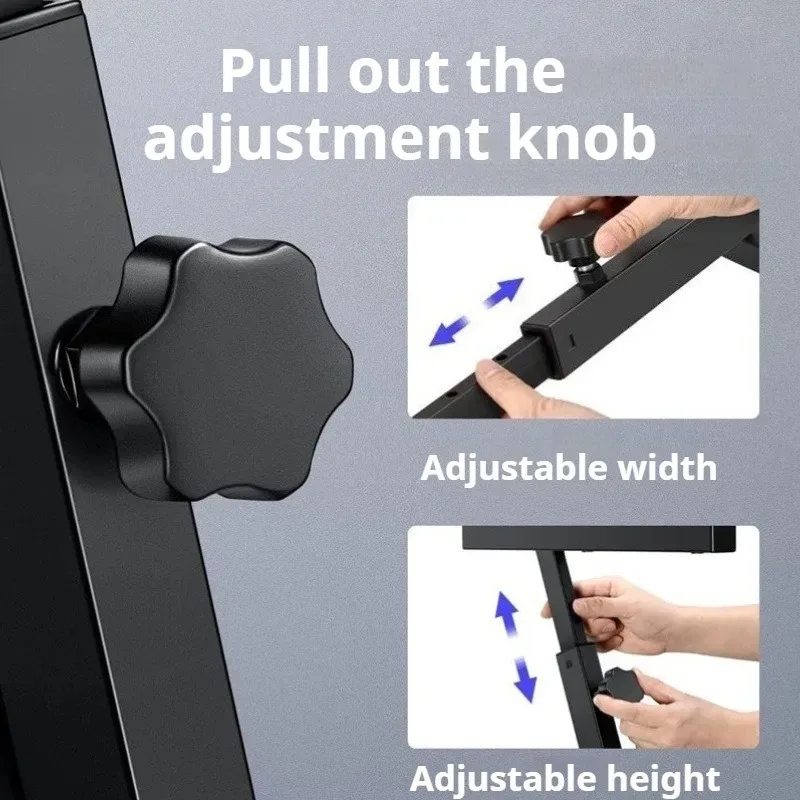 Image 4: Support de Piano robuste et réglable, minimaliste, pratique, en fer robuste, multi-clé, support universel pour clavier de musique