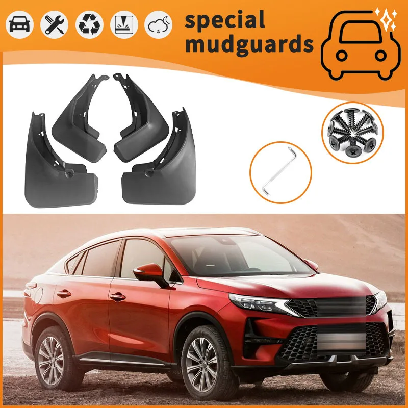 

For 20-21 models of GAC GS4 Coupe Mudguards Fender Mudflaps Front Rear Flares Splash Guards Cover Car Accessorie