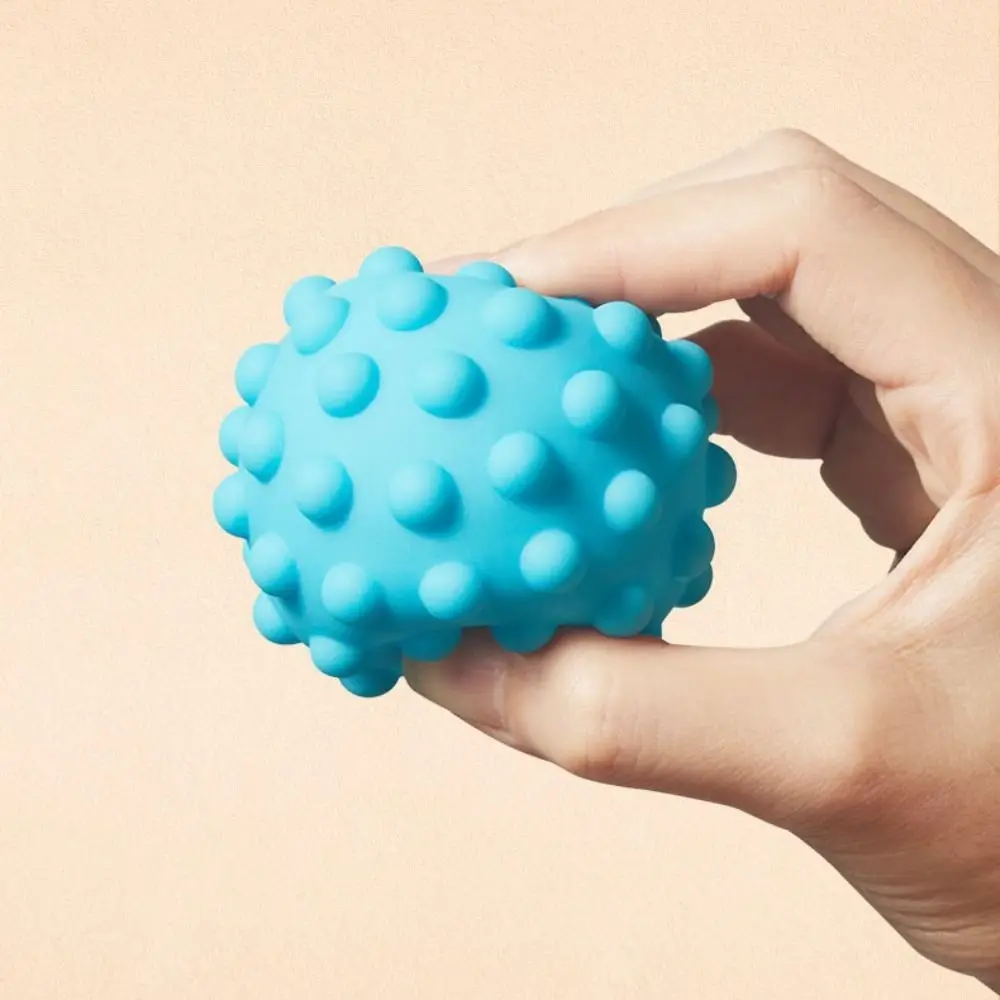6Pcs Plastic Textured Multi Ball Set Activity Textured Hands Touch Baby Sensory Balls Chewable Colorful Soft Ball Montessori