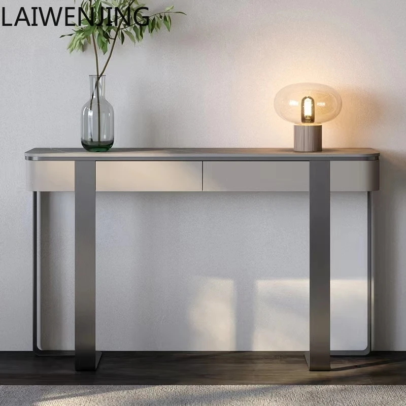 

MJY Italian light luxury entrance table Entry door against the wall End view table Entrance cabinet