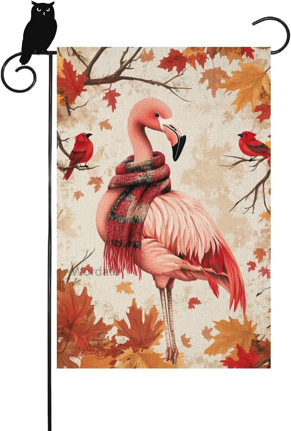 Welcome Fall Garden Flag Flamingo Autumn Red Bird Home Decor Small Flag 12x18 Inch Double Sided Lovers Seasonal Outdoor Yard PPZ