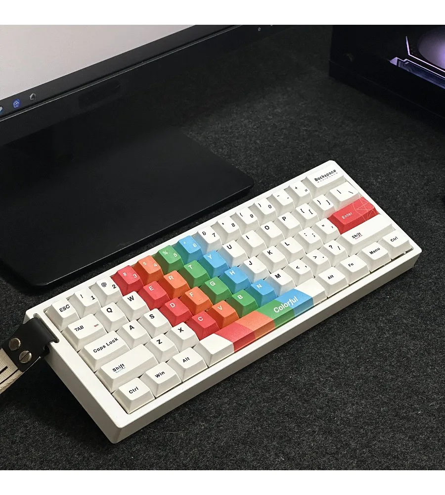 Keycap Original adaptable magnetic axis Mechanical shaft Customized painted keycap Simple personality positive engraving