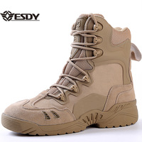 ESDY Outdoor High Top Mountaineering Shoes Man Sneakers Combat Boots Desert Training Shoes Tactical Shoes C005