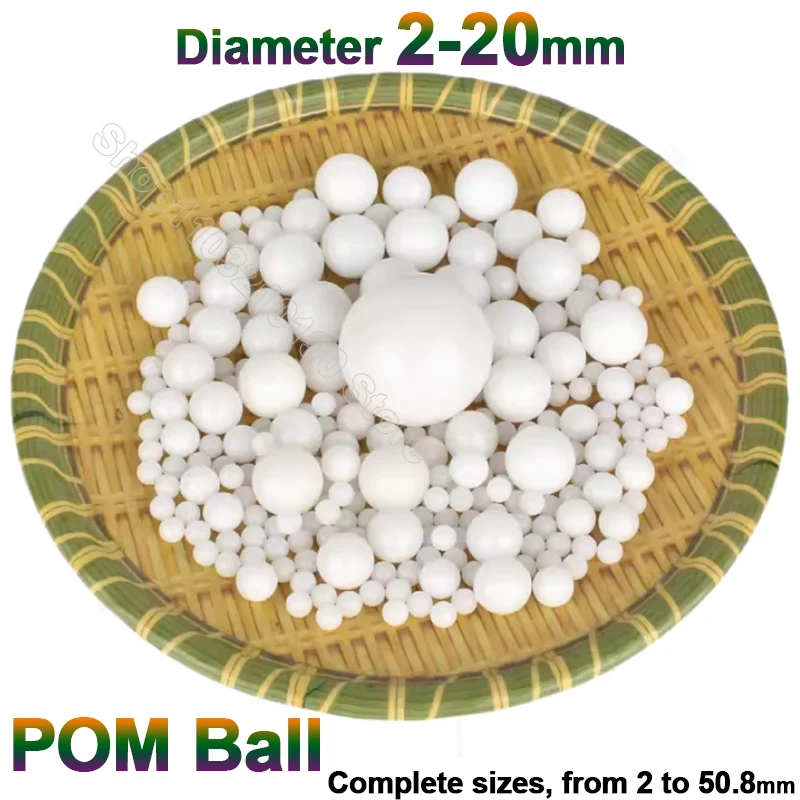 

White Polyoxymethylene POM Plastic Ball Precision Solid Balls 2/2.38/2.5/2.778/3/3.175/3.969/4/4.5/4.763/5/5.556/6/7/8/9/10-20mm