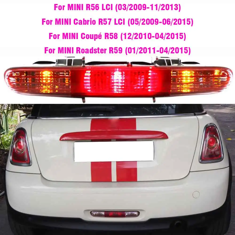 

63247255925 Задний противотуманный фонарь автомобиля в сборе для MINI R56 R57 R58 R59 2009-2013 заменяет