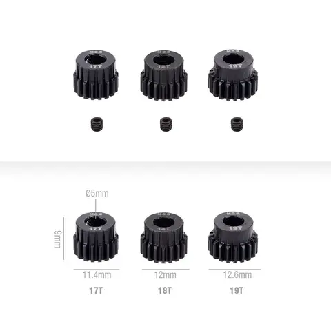 M0.6 17T 18T 19T 20T 21T 22T 23T 24T 25T 26T 27T 28T 5mm Axel Metall Pinjong Stål Motorväxel för 1/10 RC Bilmodell Leksaksdelar 10 best sales 17 mm till 24 mm sexkantsadapter - №10