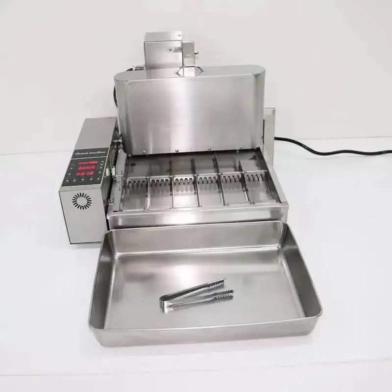 1500-2000 PCS Automatic 6 Rows Mini doughnut machine 5cm size Donuts Maker Donut fryer Commercial 2000W Donut machine