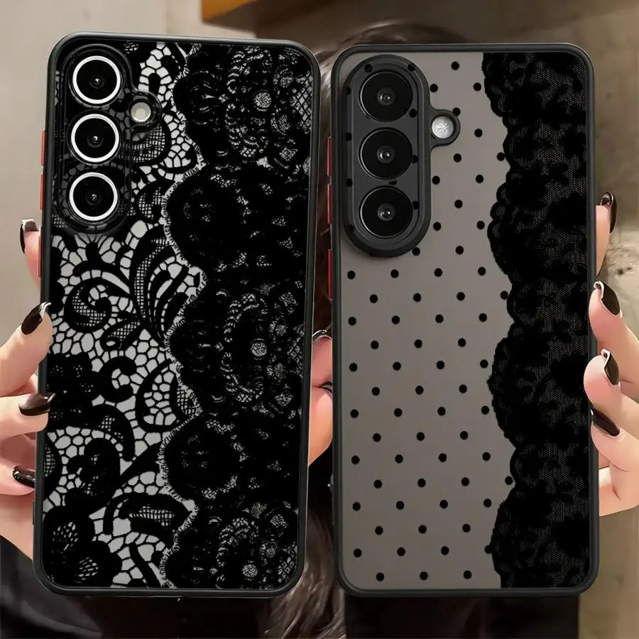 Phone Cover Case for Samsung Galaxy A16 A15 A56 A55 A37 A54 A14 A23 A34 A36 A17 A52 A52S A72 A53 A73 A57 Trendy Floral Patterns